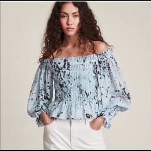 All Saints Lara Off the Shoulder Top